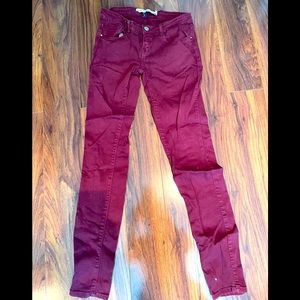 Zara Bordeaux Color Jeans